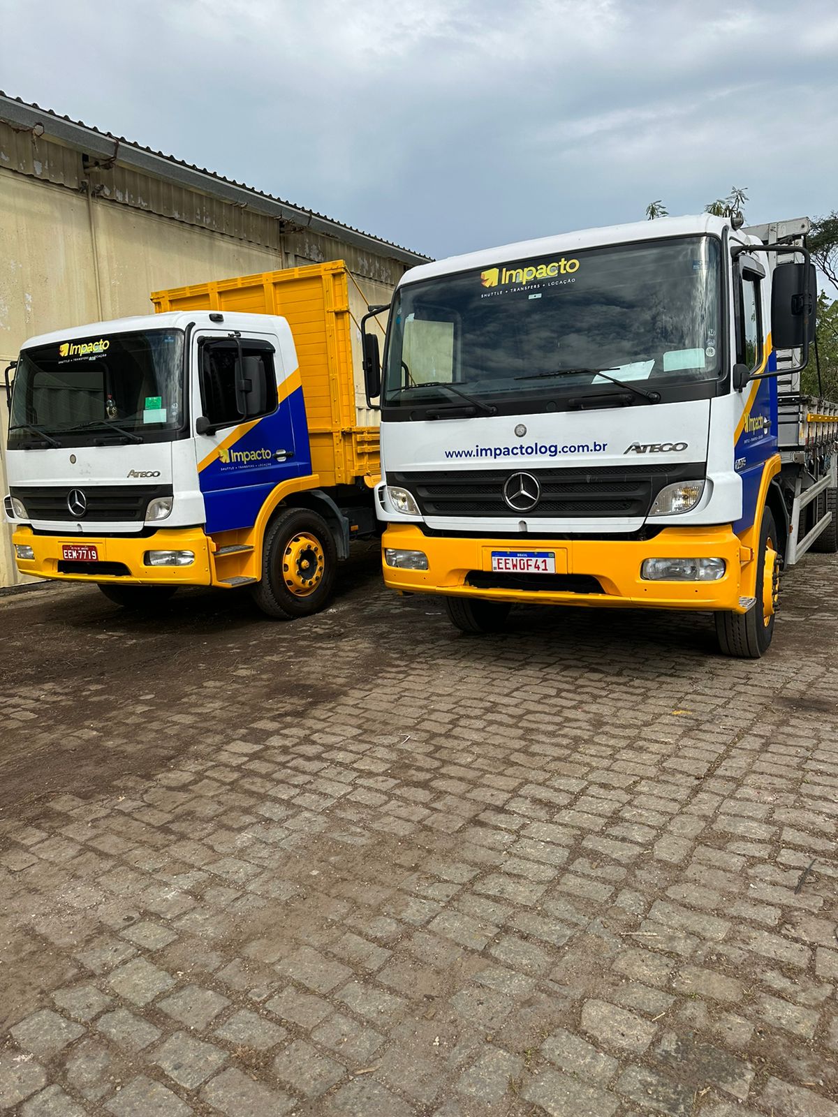 Linha de caminhões Mercedes-Benz Atego da Impacto